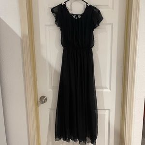 Sold#Women black maxi dress, small